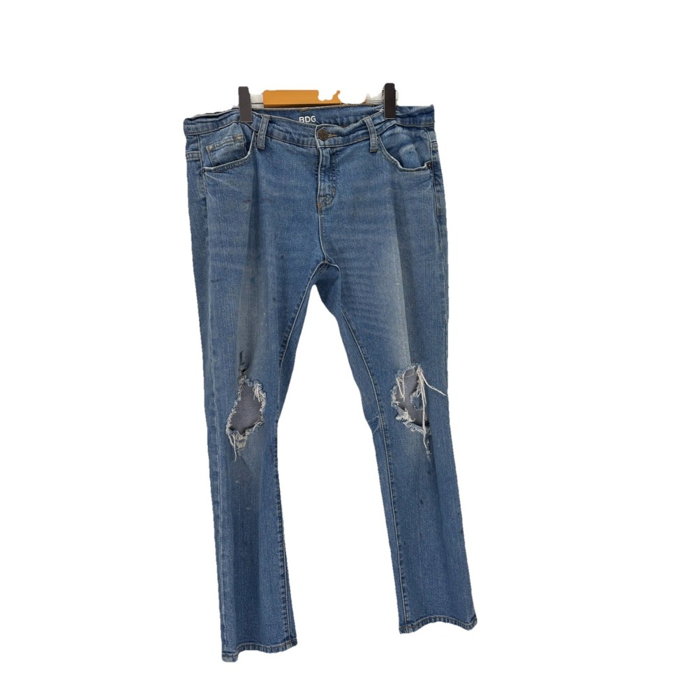 BDG Urban Outfitters Mid Rise Baggy Jeans Size 35Inch Ripped‎ Distressed